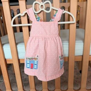 Baby Boden Pink Floral Baby Dress